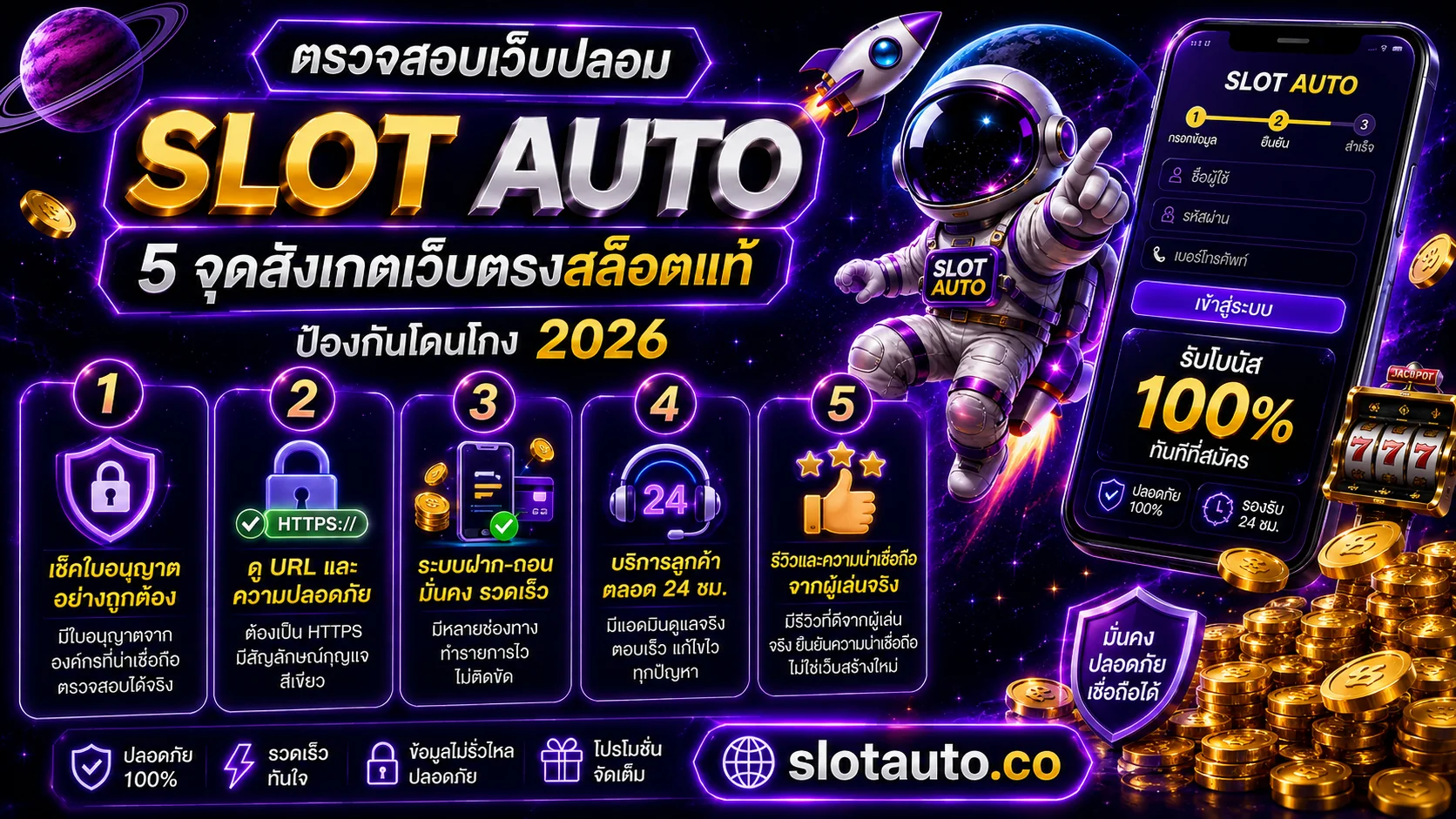 เช็กเว็บสล็อตออโต้ปลอม